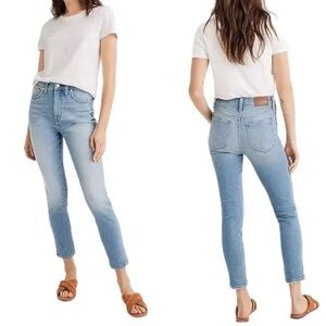 Madewell 10” High Rise Skinny Crop Jeans in Horne Wash - Size 29